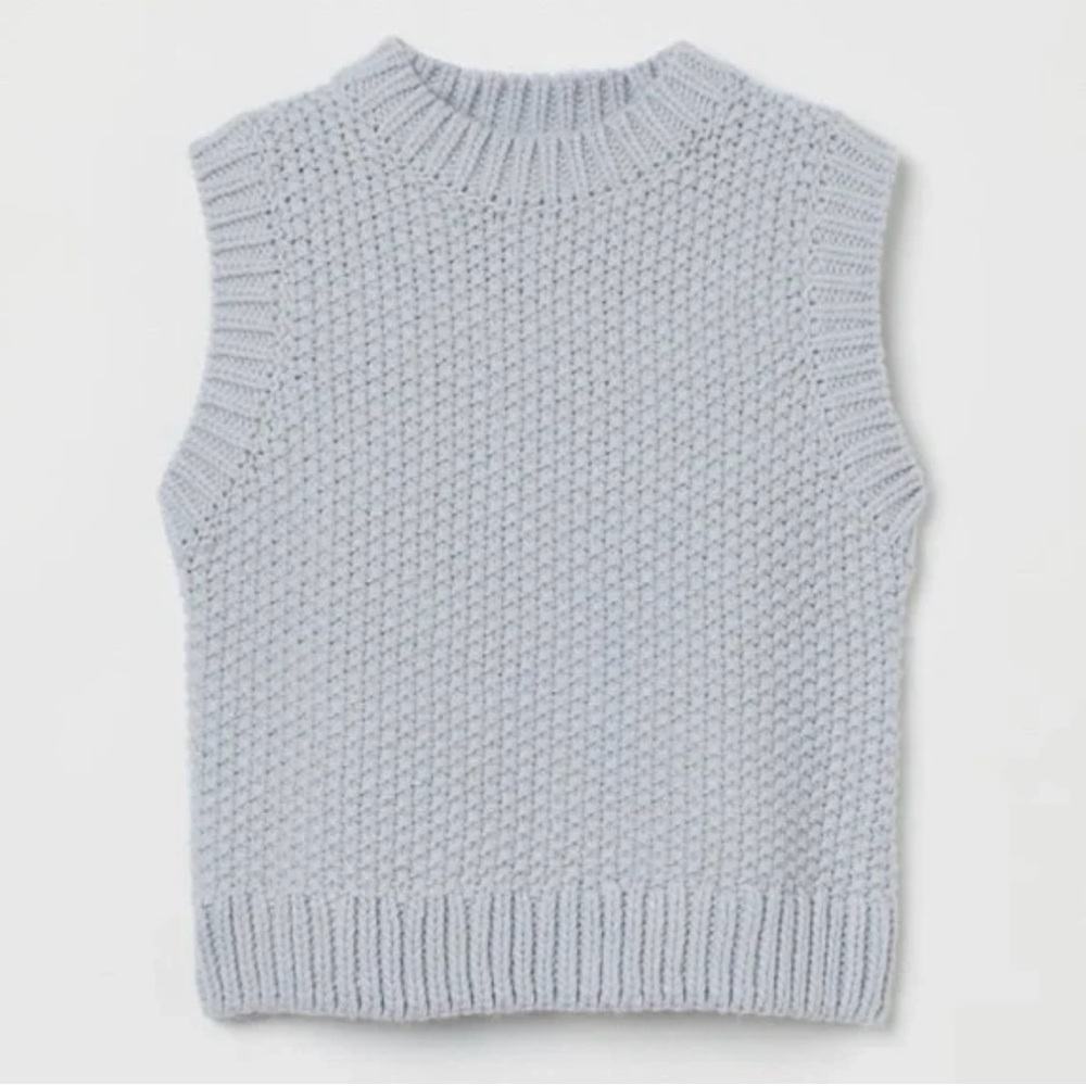 Chunky Knit Sleeveless Sweater Vest H&M small Nikki chasin style